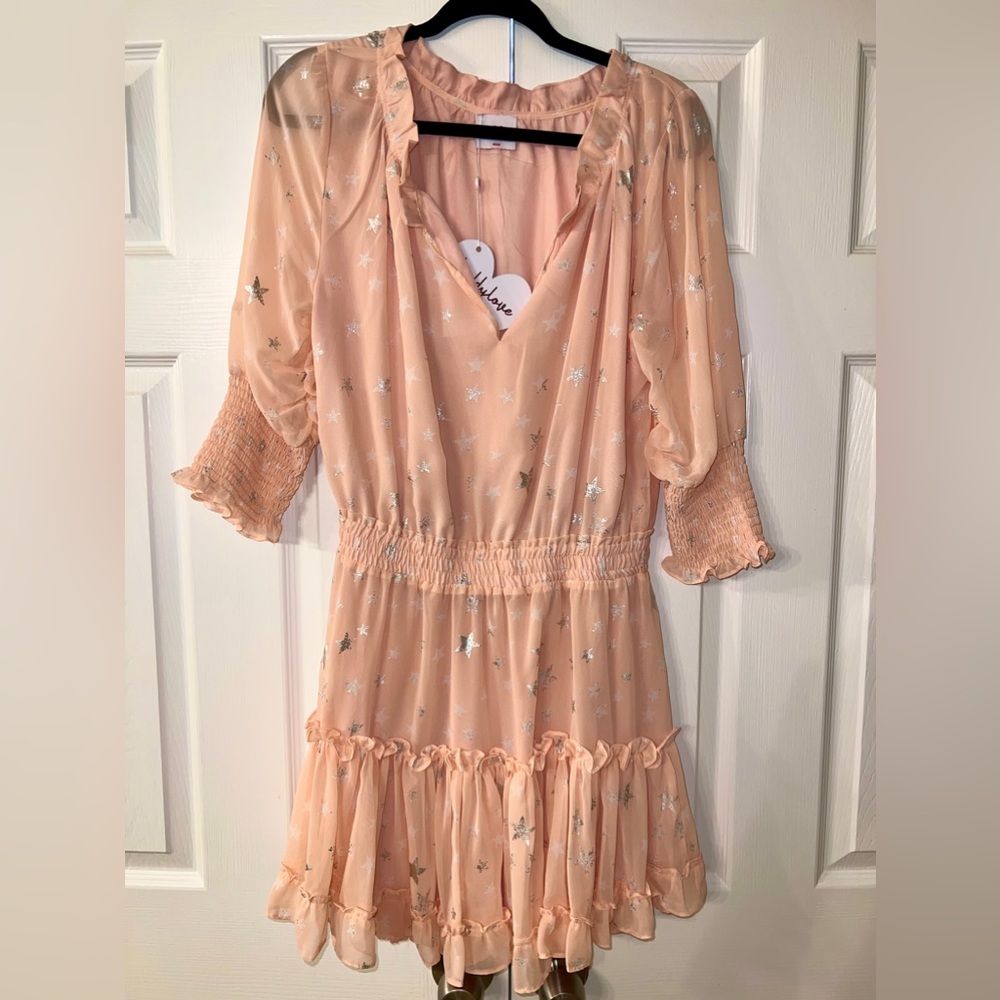 Buddy Love Peach Star Mini Dress